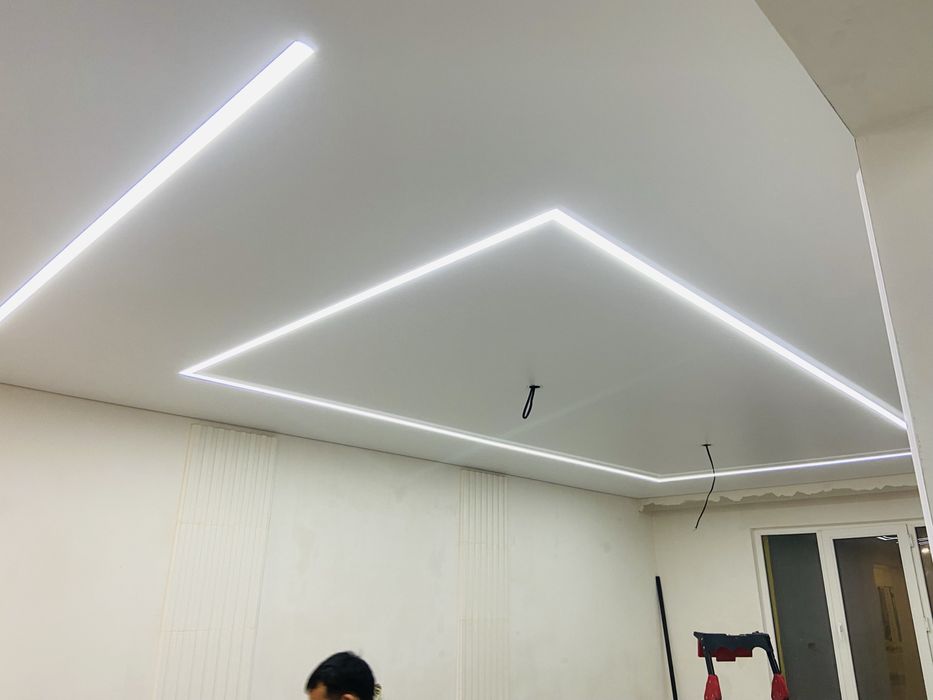 Натяжной потолок тараз быстро и без пыли