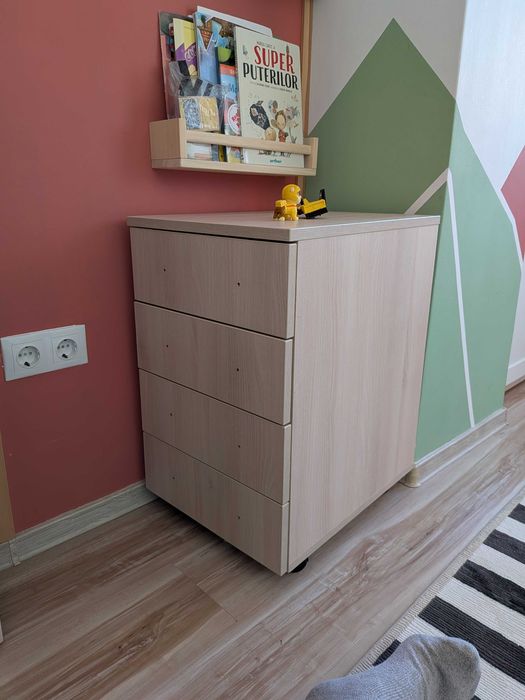 Noptiera Sonoma 40x50x65 (pe roți)