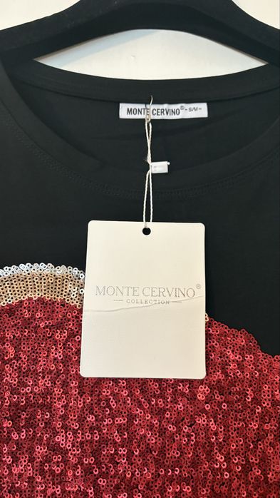 Тениска със сърце р-р С/М нова