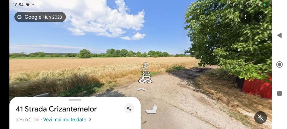 Teren intravilan 2000 mp Dascălu, gaze și curent, acte la zi