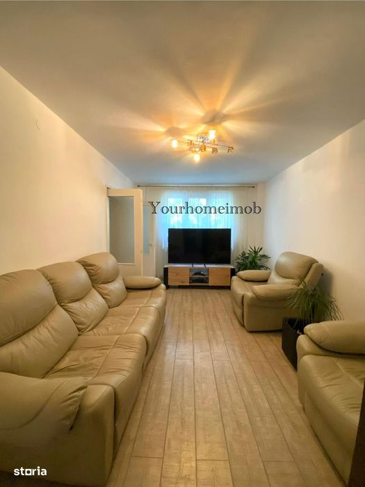 Apartament Piata Garii 3camere mobilat, utilat, cu centrala 2/4