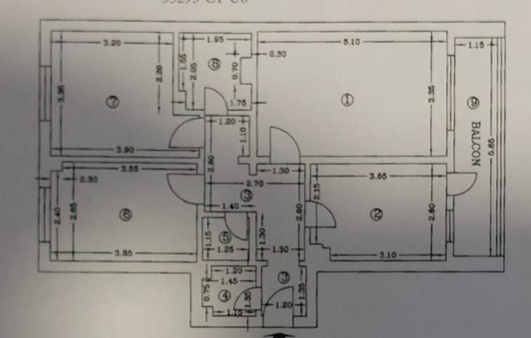 Apartament 3 camere, str. Petroliștilor, etaj 3