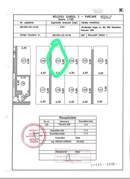 De vanzare 2 locuri parcare WIN Herastrau -2