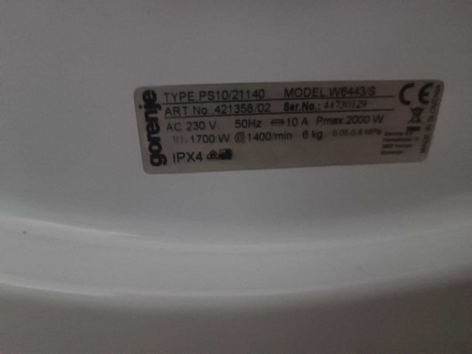 Пералня gorenje W6443/S