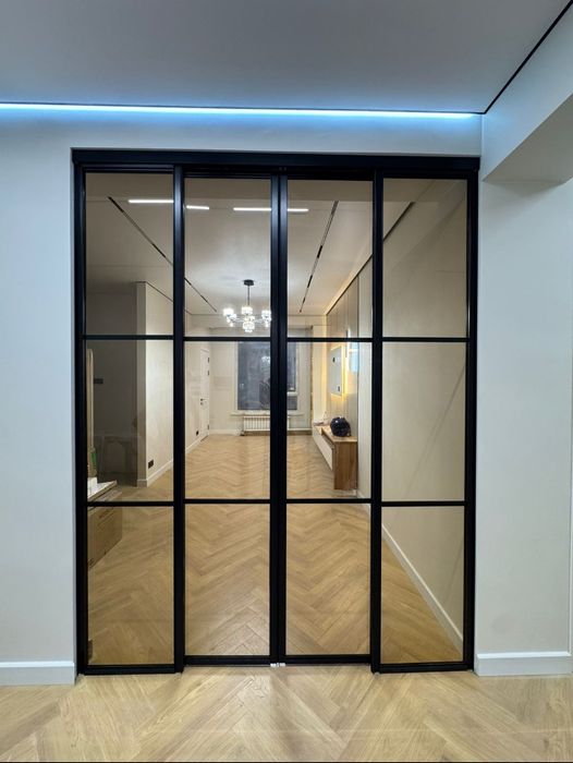 Перегородка (лофт) раздвижные двери