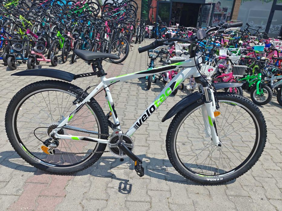 PA Алуминиев велосипед 27.5" PRO бял/зелен