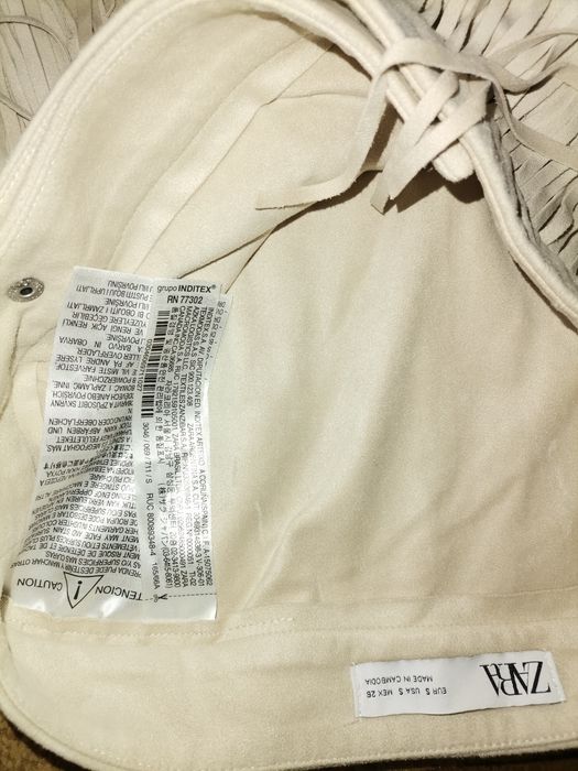 Fustă Zara marimea S, noua fara eticheta, model franjuri