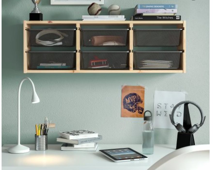 Стенна етажерка с 6 кутии