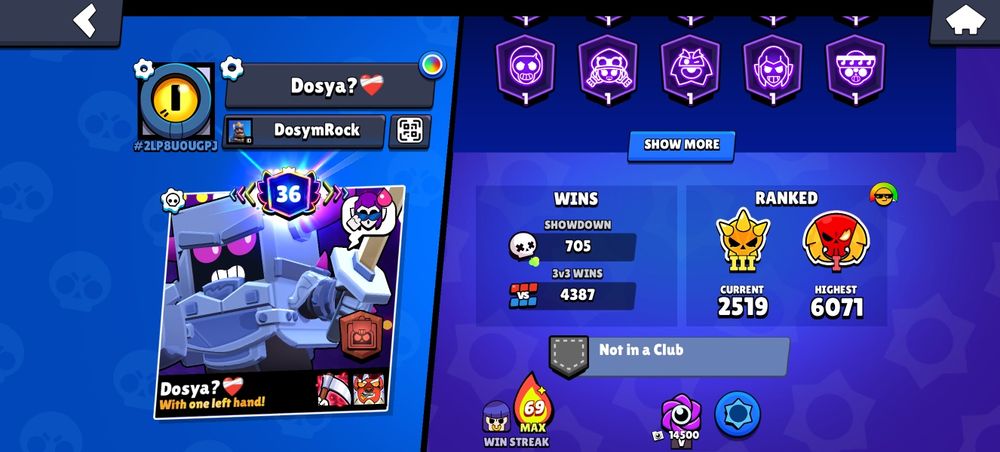 Аккаунт Бравл старс