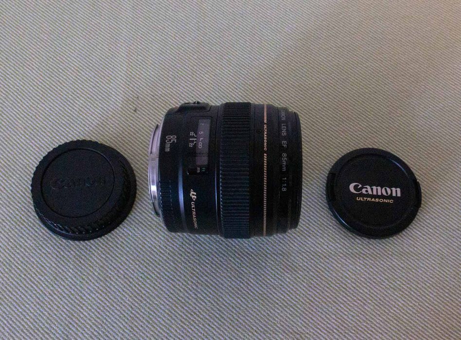 3 obiective Canon EF + rucsac foto troler