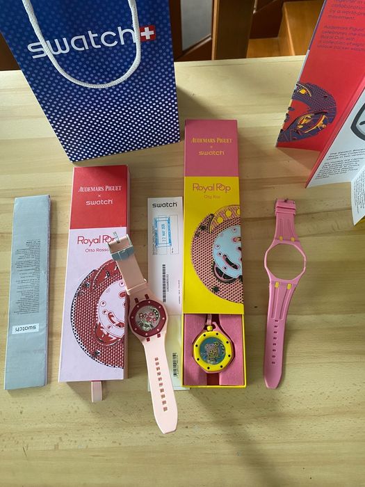 Ap X swatch royal pop Otto rosso/otg Roz la alegere!!!