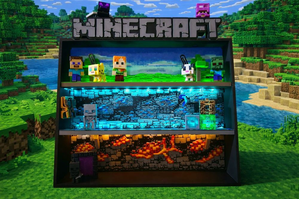 Kinder Joy Display Minecraft Stand
