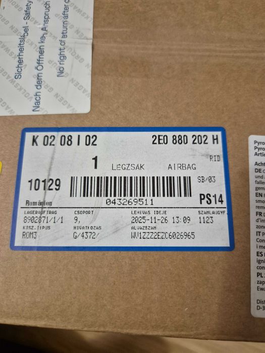 Airbag volan VW Crafter An 2006 - 2018 cod 2E0880202H