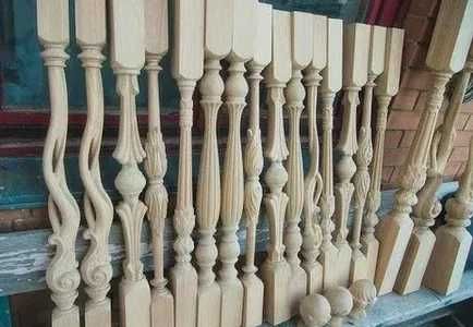 Балюстри дървени плоски.