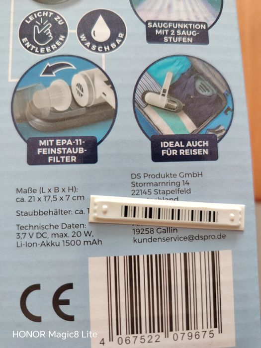 Прахосмукачка за акари Cleanmaxx
