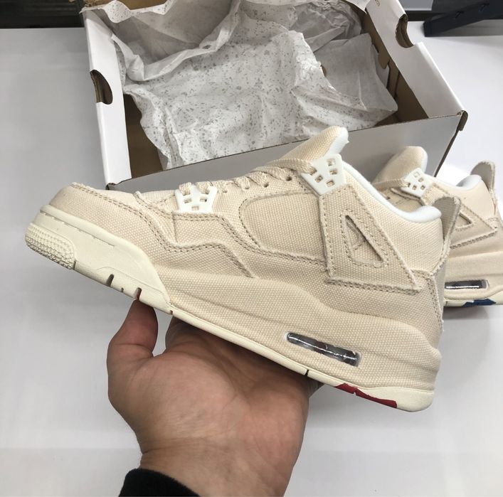 Blank Canvas Jordan 4 Retro 36 37 38 39 Made Vietnam