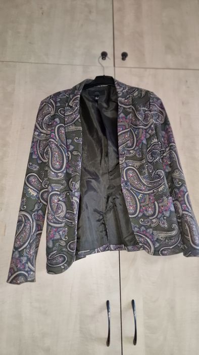 Sacou dama Mango M verde 2 buzunare