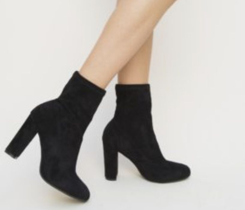 Botine negre strech ( gen sosete)  new yorker