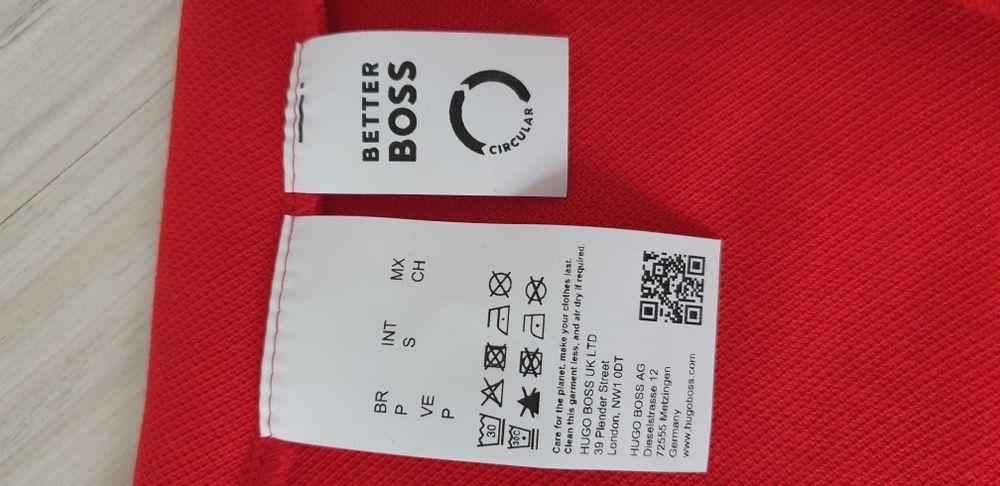 Hugo Boss Paddy Pique Cotton Regular Fit / S НОВО! ОРИГИНАЛНА Тениска!