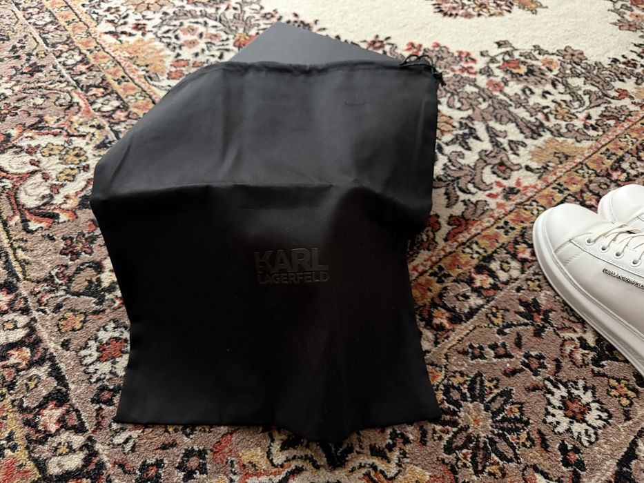 Karl Lagerfeld - Pantofi sport barbati - Adidasi 40 - Piele Naturala