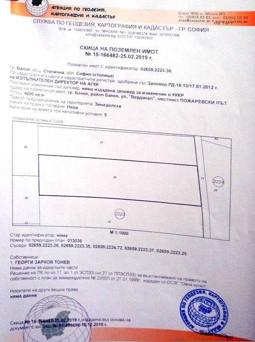 Продава се Земеделски имот в Банкя -  кв.м за 204 €/дка - Снимка #2