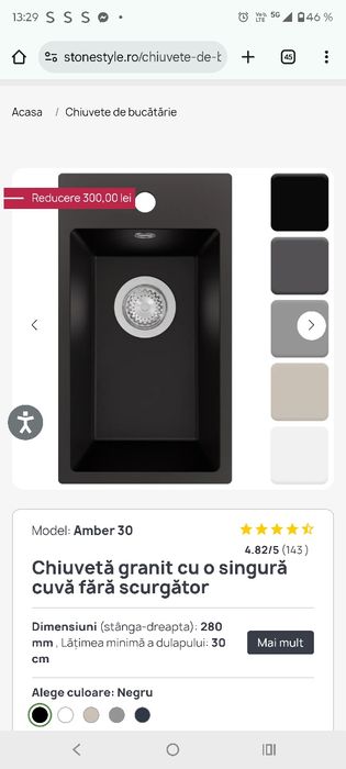 Chiuveta mica bucătărie