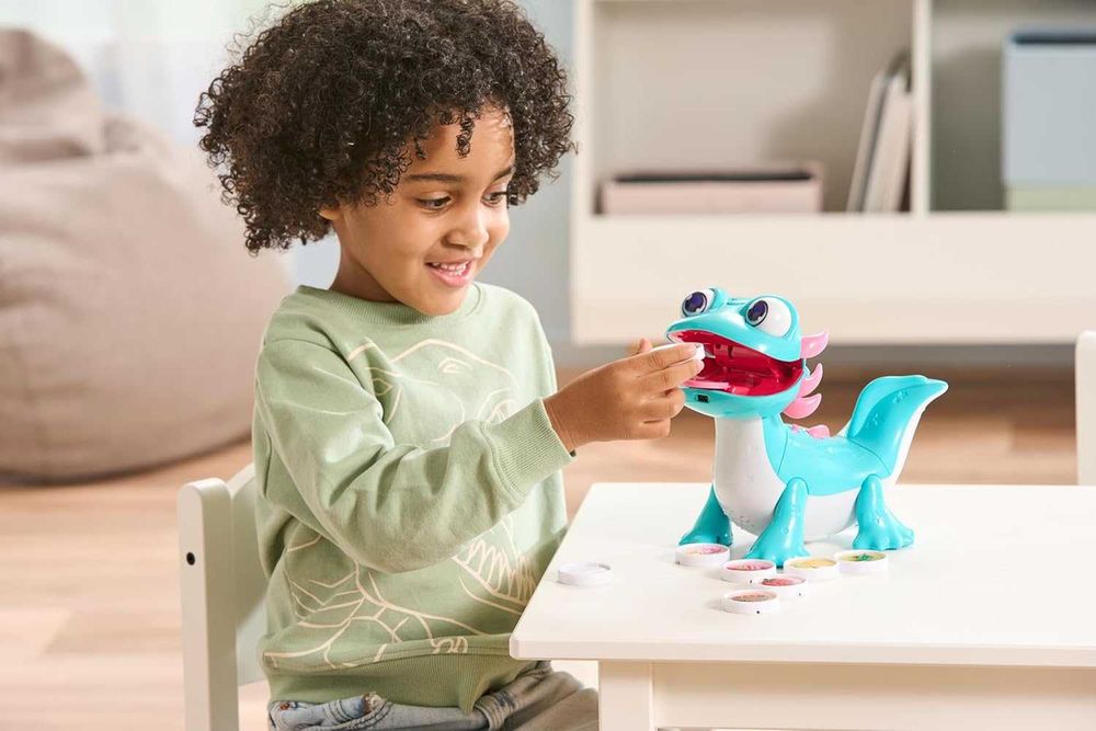 Интерактивно динозавърче за хранене забавно и образователно Vtech