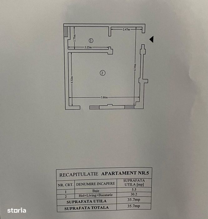 APARTAMENT 1 CAMERA BUCIUM- Comision 0- Bloc nou intabulat