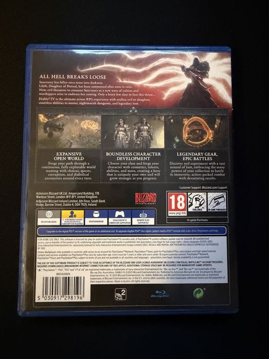 Diablo 4 PS4 cu upgrade gratuit la PS5