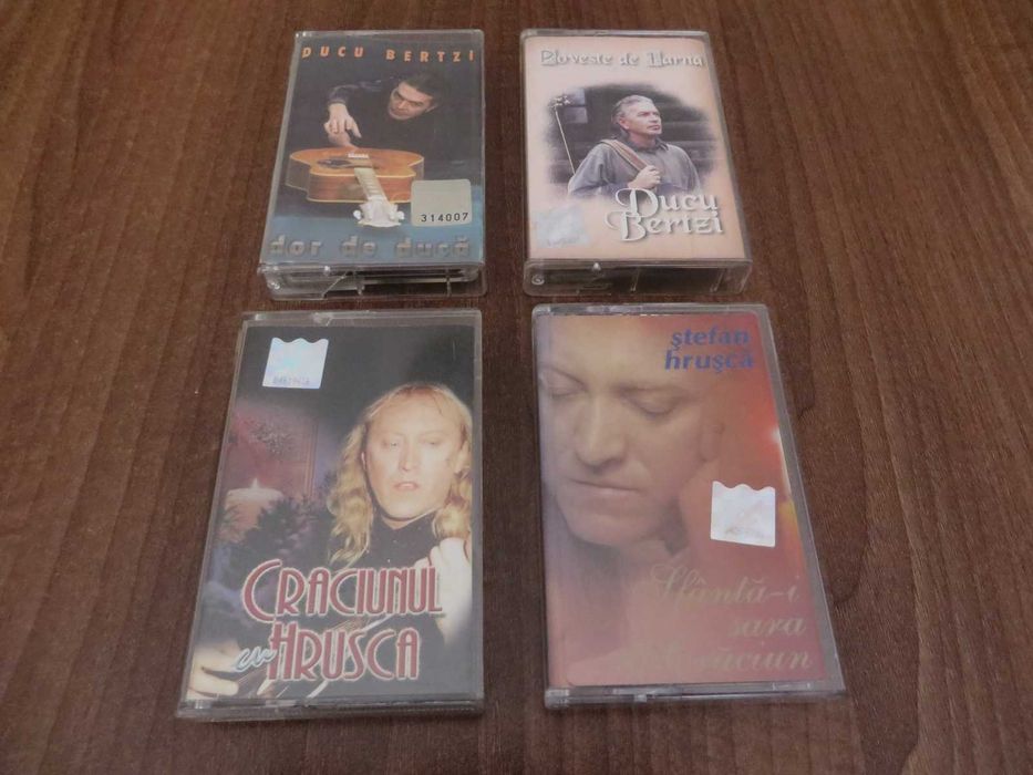 Casete audio originale cu artisti romani
