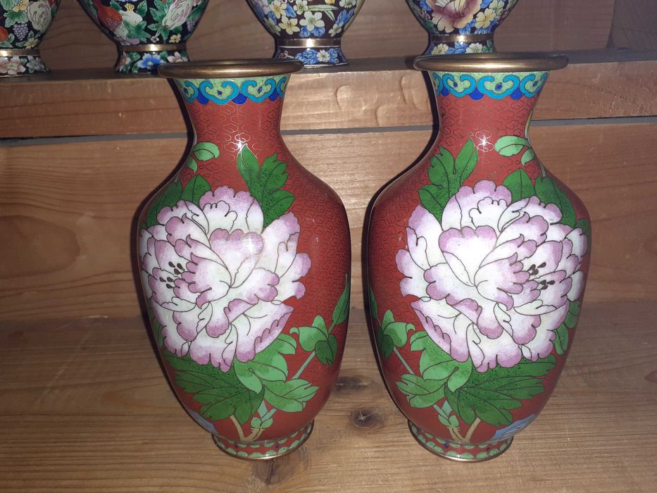 vaza cloisonne 21 cm
