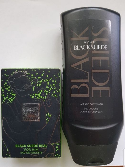 Set Black Suede Avon
