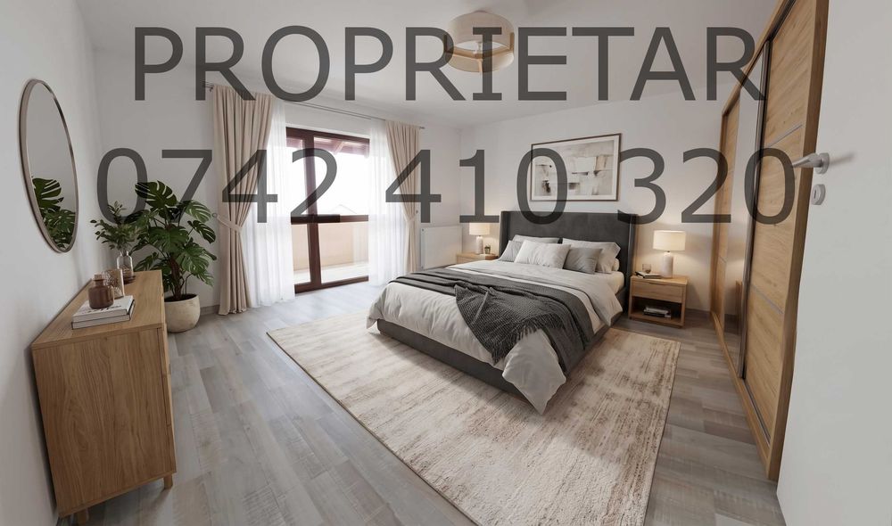 Propietar Inchiriez, 3 Camere Decomandat,  85 mp, 2 Bai, Loc de Parcare, complet Mobilat si Utilat, Sanpetru Brasov