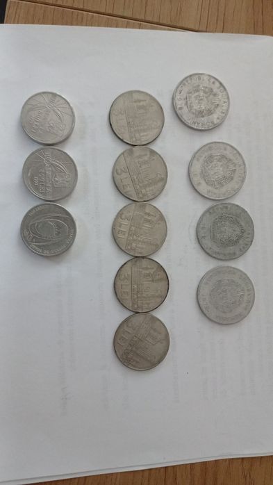 Monede vechi din argint si aluminiu
