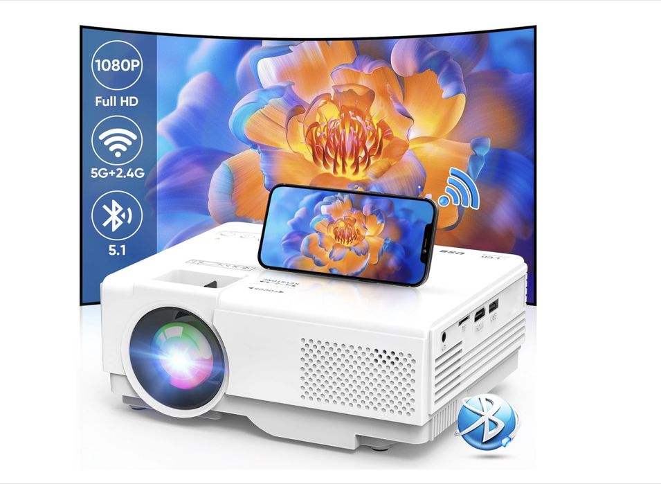 Проектор AKATUO XR31 - 5G WiFi, Bluetooth 5.1, Full HD 1080P Supported