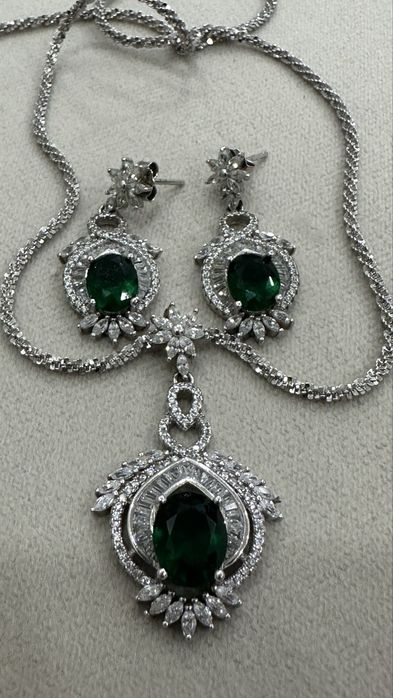 Серебряный комплект ( Италия )