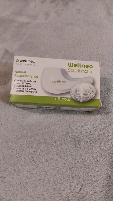 Лула-инхалатор WELLNEO, порцеланова със солни кристали