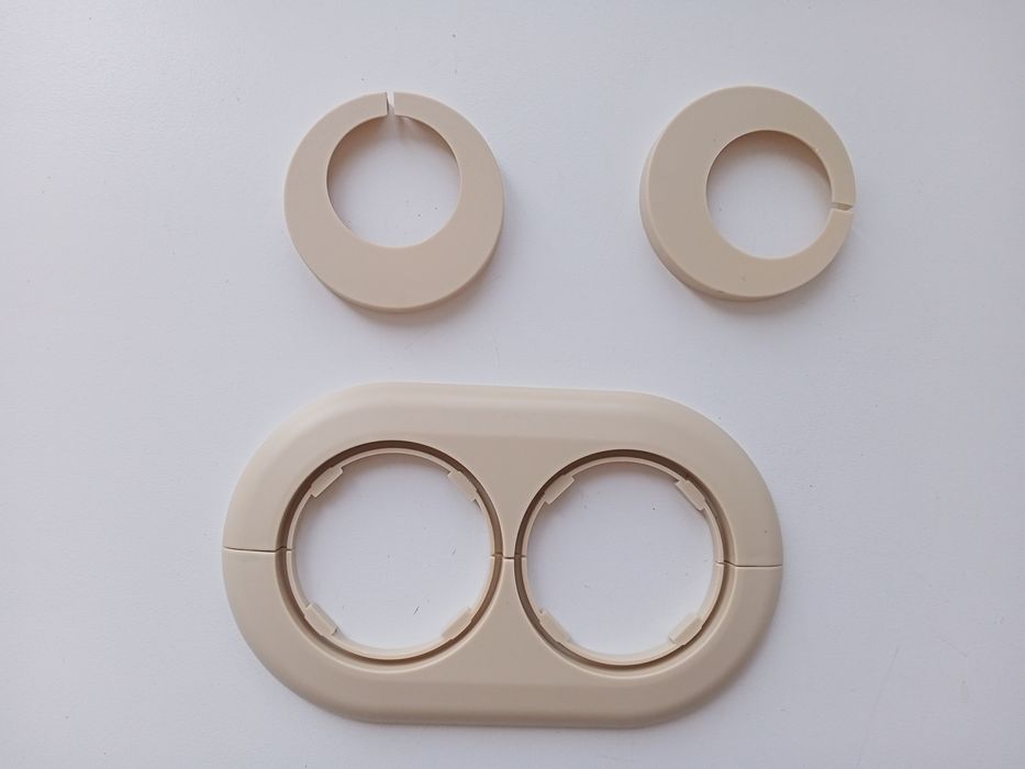 Розетта для труб (двойная)