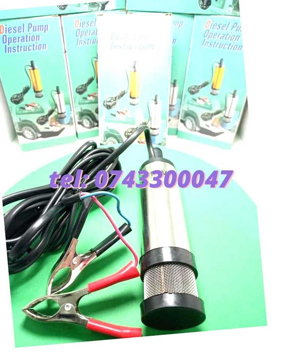 Pompa Submersibila Transfer Orice Lichid Vin Motorina 12lminut 12v