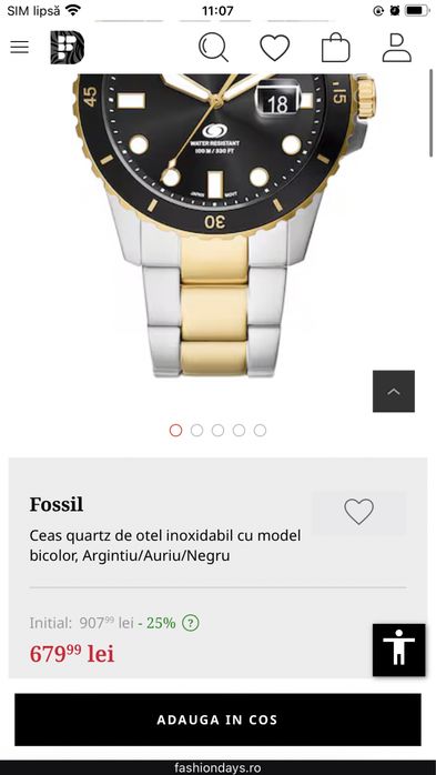 Vand ceas Fossil