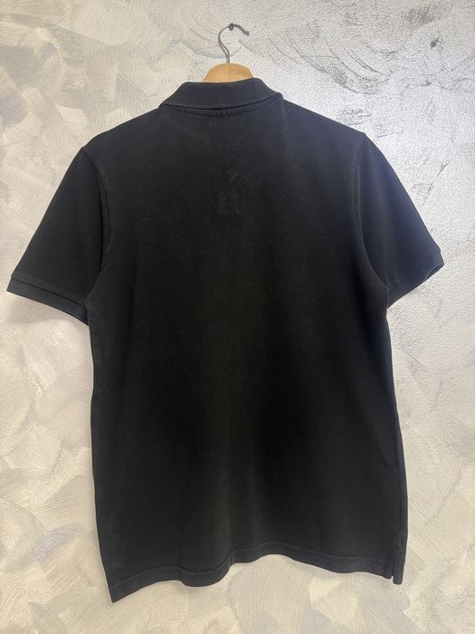 Champion Polo negru bumbac M tricou polo logo brodat