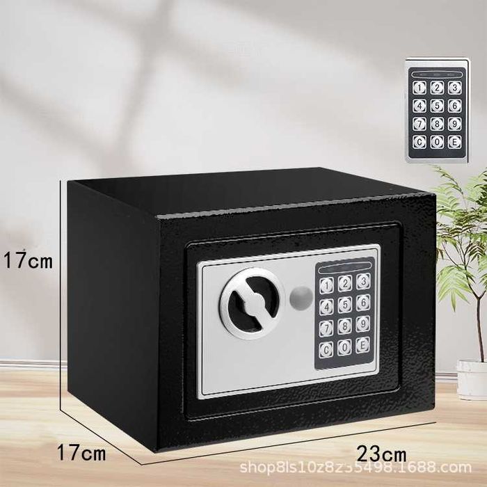 Металлический сейф для денег и документов офисный с замком