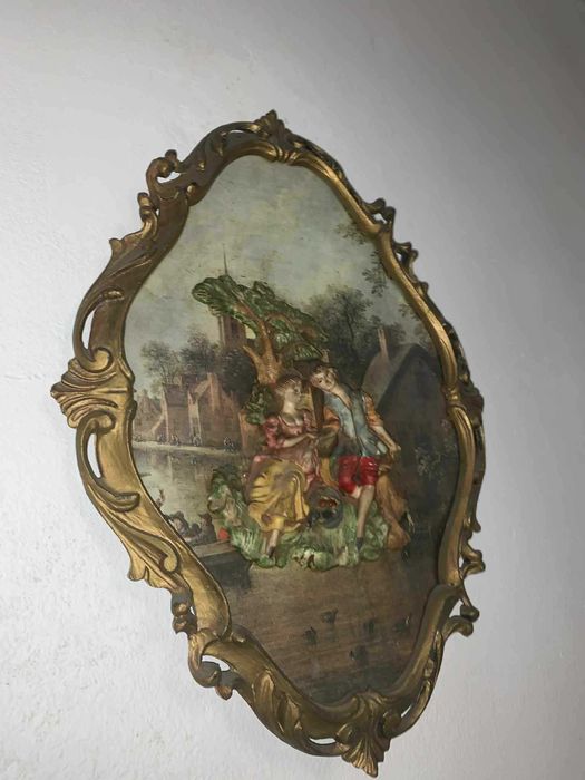 Set tablou cu tenta galanta rococo