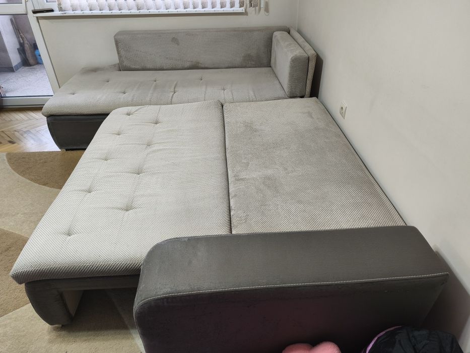 Диван, ъглов, разтегателен