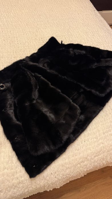 #125 Късо палто от норка.Визон.Яке от норка. Естествена кожа с косъм.