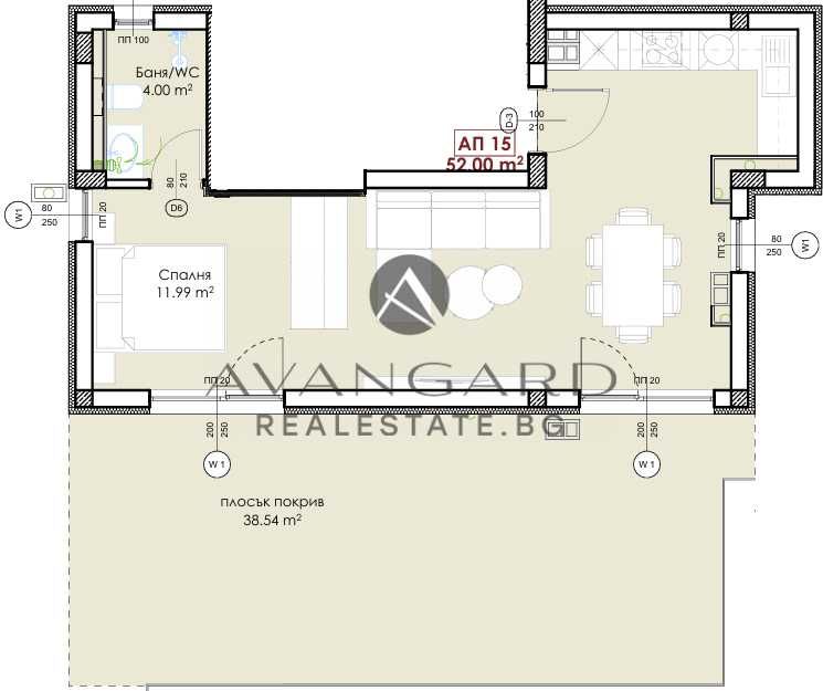 Продава се Двустаен апартамент в Пловдив, Център - 83 кв.м за 2109 €/кв.м - Снимка #3