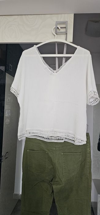 Pantalon casual H&M și bluză gen ie