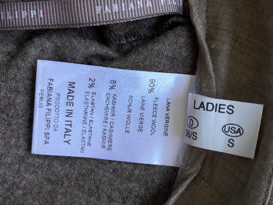 Fabiana Filippi женски елегантен панталон от вълна и кашмир 36 / S