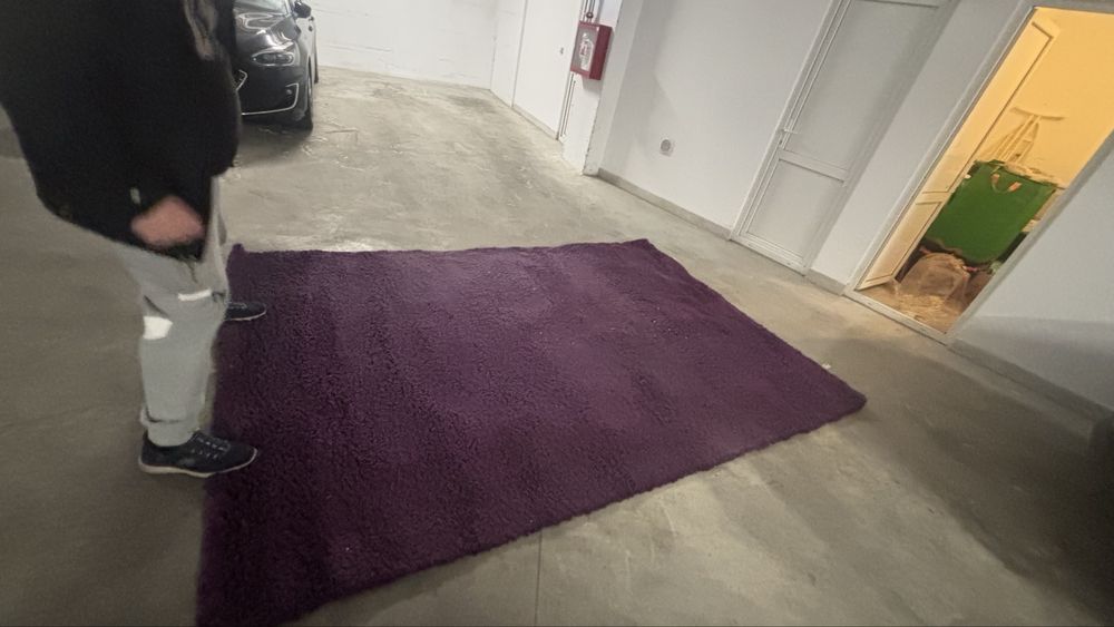 Set Covoare cu fir lung, violet