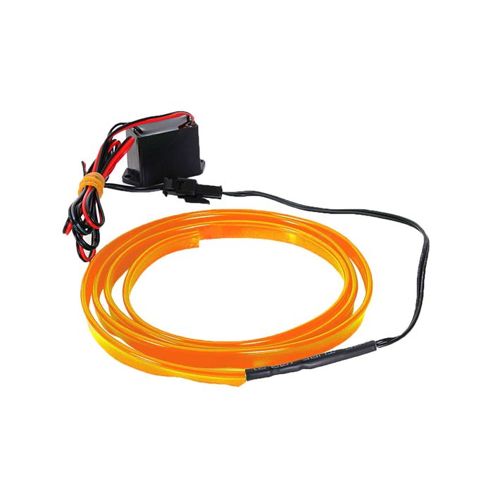 Fir cu neon 12V -lungime 1 metru - Galben